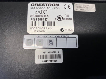 Crestron CP3N 3-Series Advanced Controller Processor (6505417)
