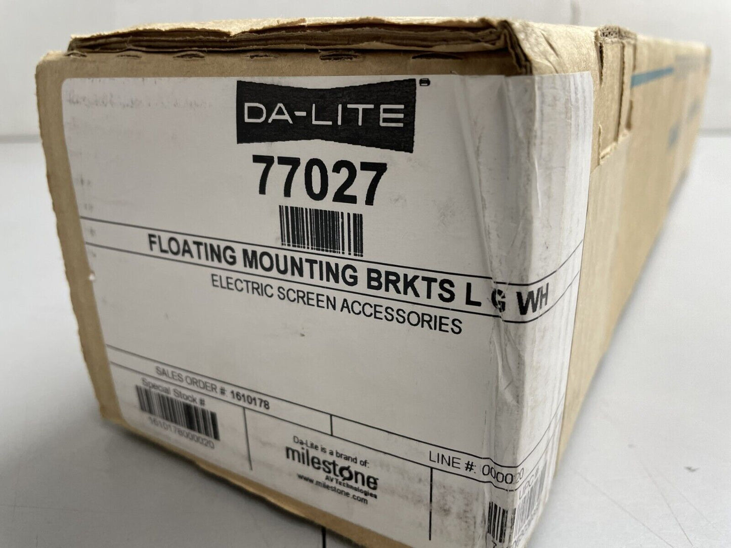 Da-Lite 77027 Floating Cosmopolitan Electric / Model C Screen Mounting Brackets