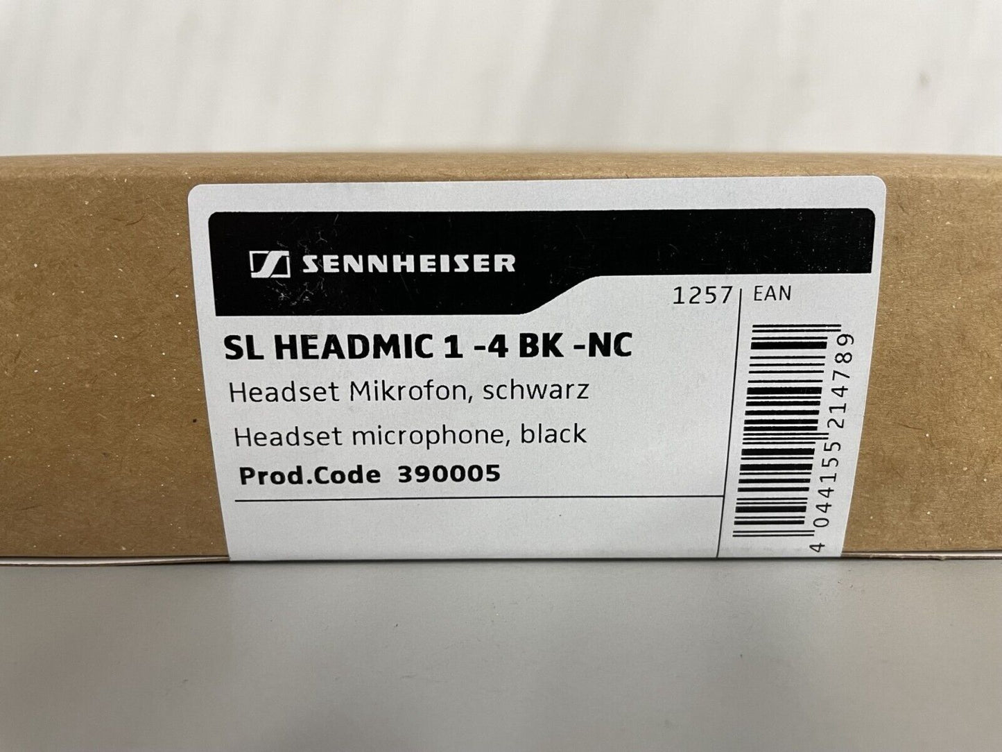 Sennheiser SL Headmic 1-4 BK-NC  Black Headworn Microphone w/ 3-Pin LEMO 390005