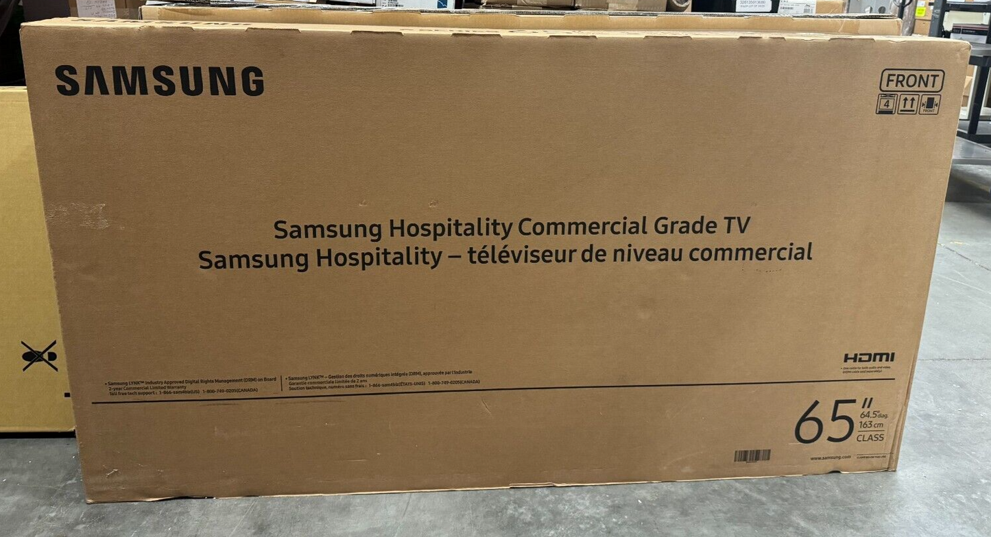 Samsung HG65NJ690UF 65" 4K Ultra HD Black Smart Hospitality TV 20 W