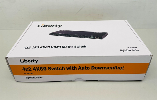 Liberty DL-S42-H2 DigitaLinx 4x2 HDMI 2.0 Matrix Switch W/ ARC