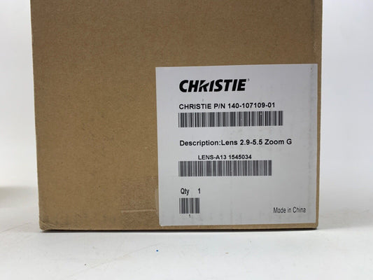 Christie 140-107109-01 / 2.9-5.5 Zoom Lens