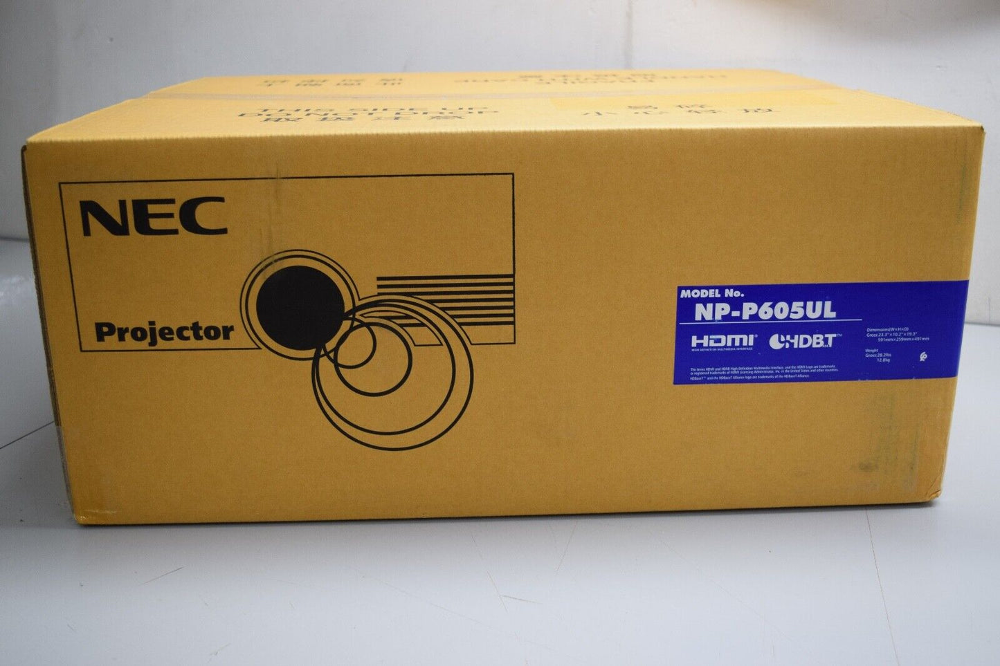 NEC NP-P605UL 6000-Lumen WUXGA Laser 3LCD Projector  SHIPS QUICKLY DOUBLE BOXED