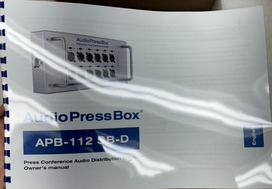 AudioPressBox APB-112 SB-D 1 channel DANTE input and 12 LINE/Mic outputs