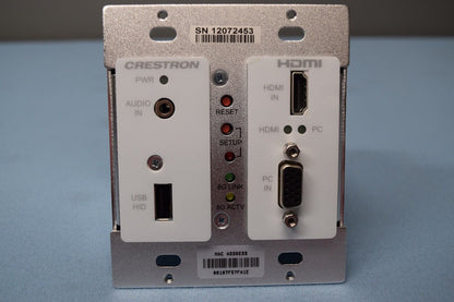 Crestron DM-TX-200-C-2G-W-T Wall Plate DigitalMedia 8G+ Transmitter 6505823