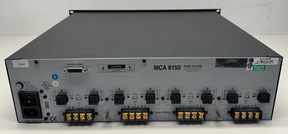 Biamp MCA 8150 Multi Channel Power Amplifier, 8 channels of 150W w/Power Cord