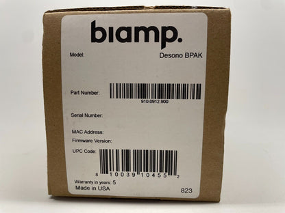 Biamp Desono BPAK Backpack Adapter Kit - 910.0912.900