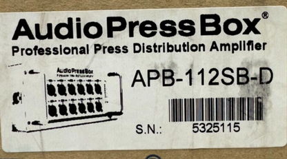 AudioPressBox APB-112 SB-D 1 channel DANTE input and 12 LINE/Mic outputs