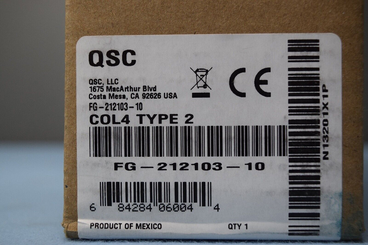 QSC COL4 TYPE 2  4-Channel Analog Output Card  FG-212103-10