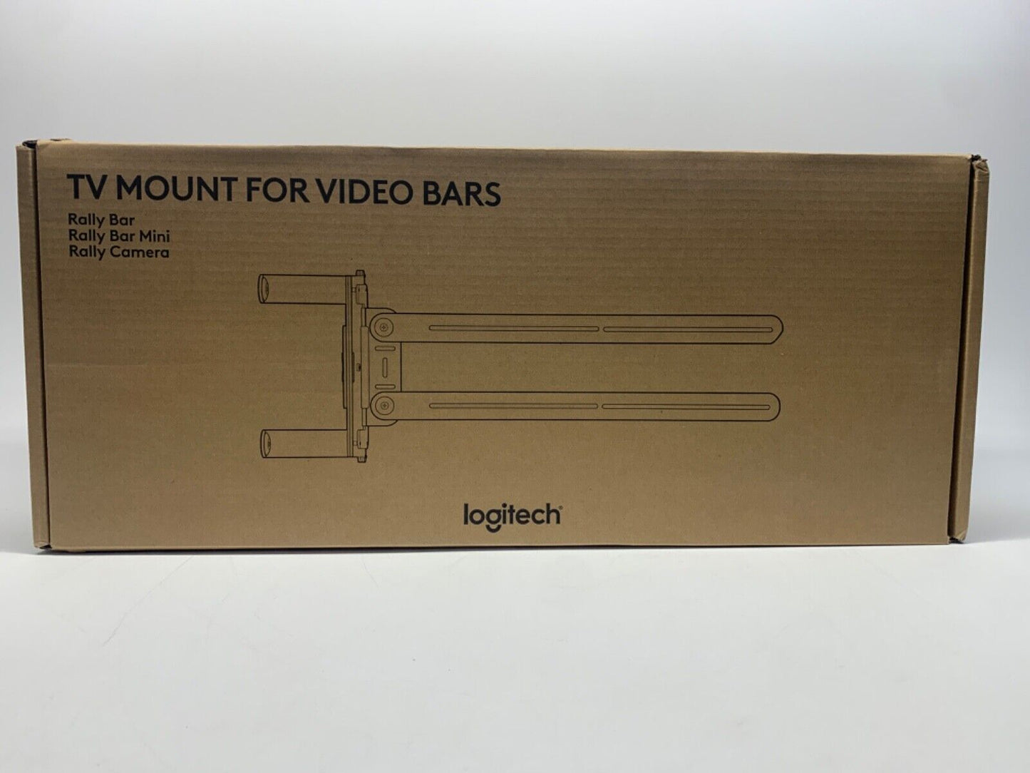 Logitech TV Mount for Video Bars (952-000041) Rally Bar, Rally Bar Mini, Camera