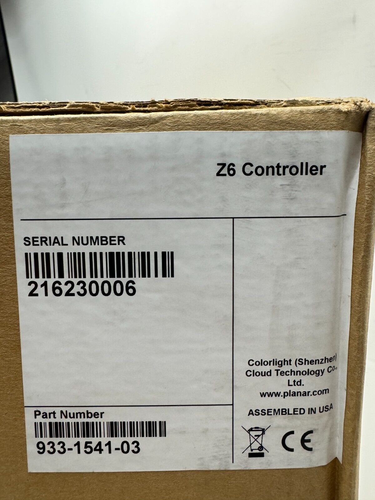 Colorlight Z6 Controller Z-series LED Display Controller 4K UHD 933-1541-03