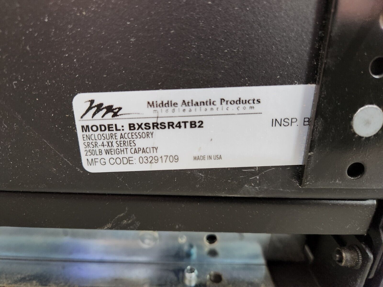 Middle Atlantic BXSRSR4TB2 16RU Rotating Sliding Rail System – LPAV