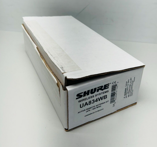 Shure UA834WB In-Line Active Remote Antenna Amplifier  470-902 MHz