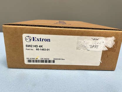 Extron SW2 HD 4K HDMI Video/Audio Switch W/ Adaptor and Power Cord