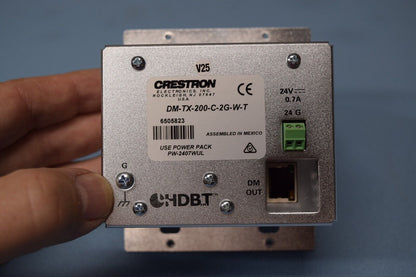 Crestron DM-TX-200-C-2G-W-T Wall Plate DigitalMedia 8G+ Transmitter 6505823