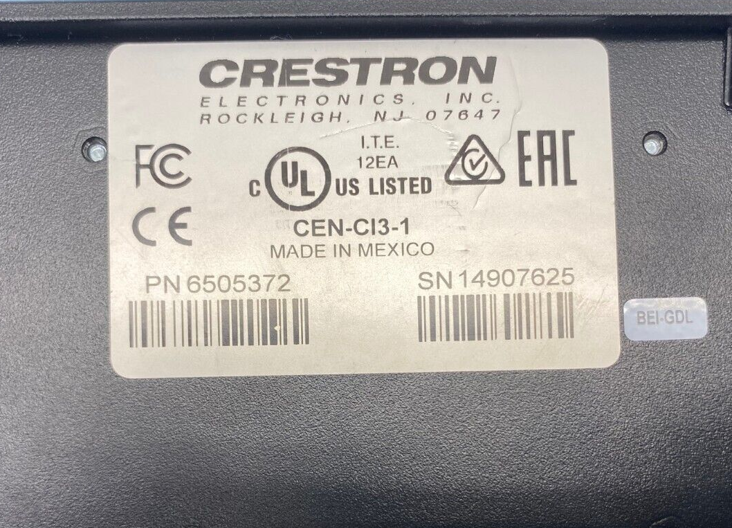 Crestron CEN-CI3-1 3-Series / Card Interface (6505372) w/ Power Supply