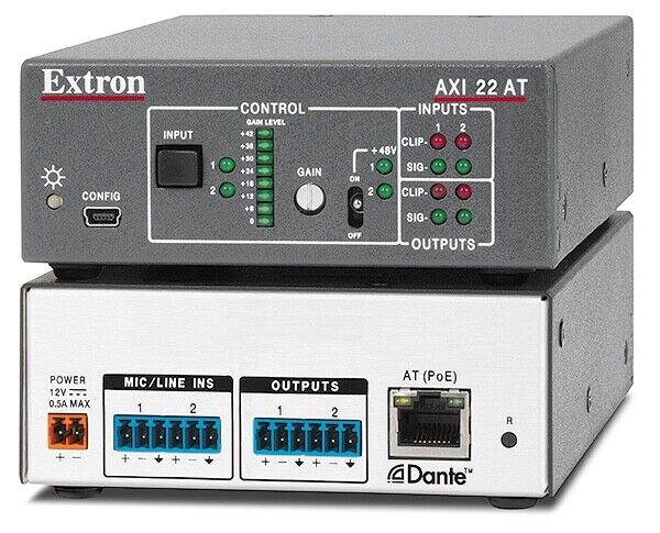 Extron AXI 22 AT 60-1627-11 Quarter-Rack Audio Interface 2 In 2 Out on ...