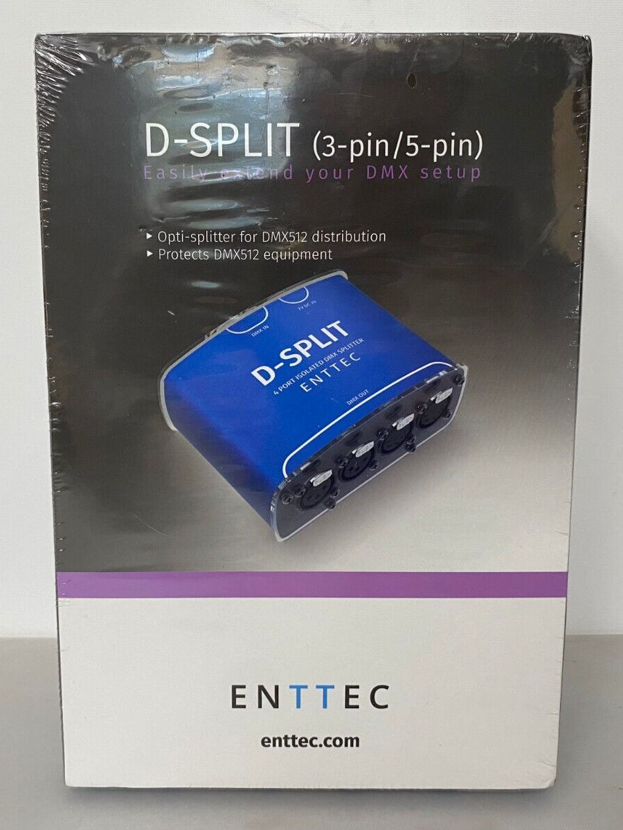 ENTTEC D-SPLIT (3-pin/5-pin) Optically-Isolated Splitter for DMX512