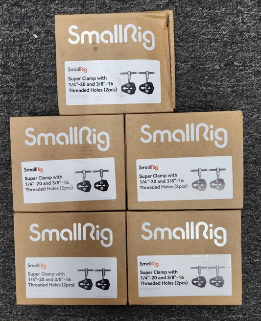 SmallRig Super Clamp Magic Arm Clamp Camera Monitor LED Light -2058 5 Boxes of 2