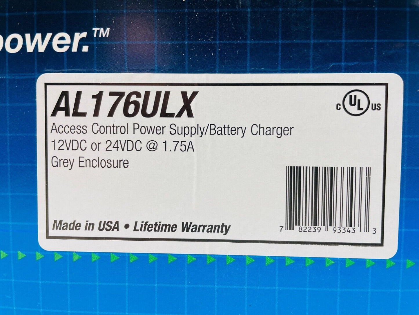 Altronix AL176ULX Access Control Power Supply Charger, Single PTC Class 2 Output