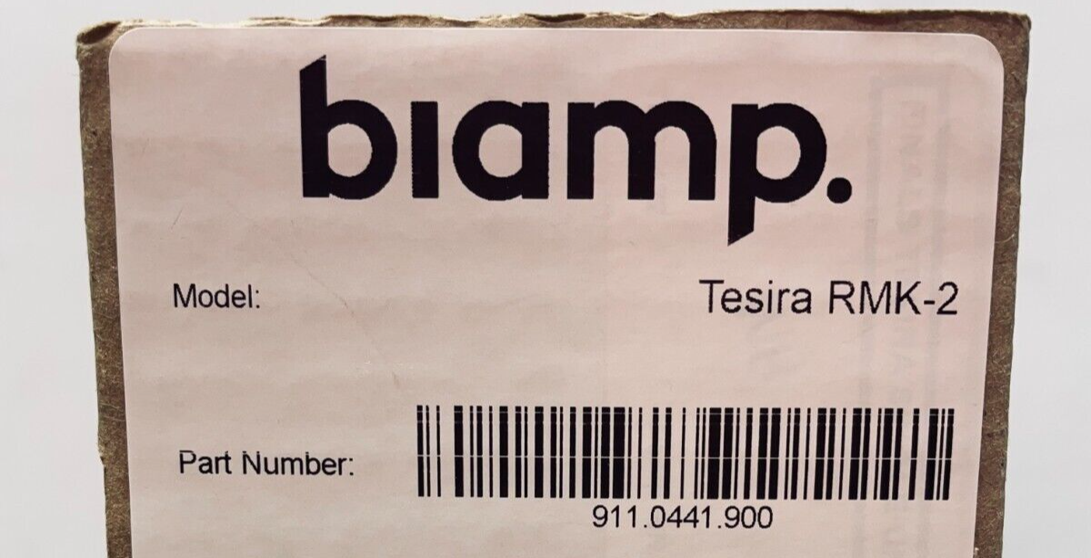 Biamp Tesira RMK-2 Rack Mount Kit for Tesira Media Platform 911.0441.900