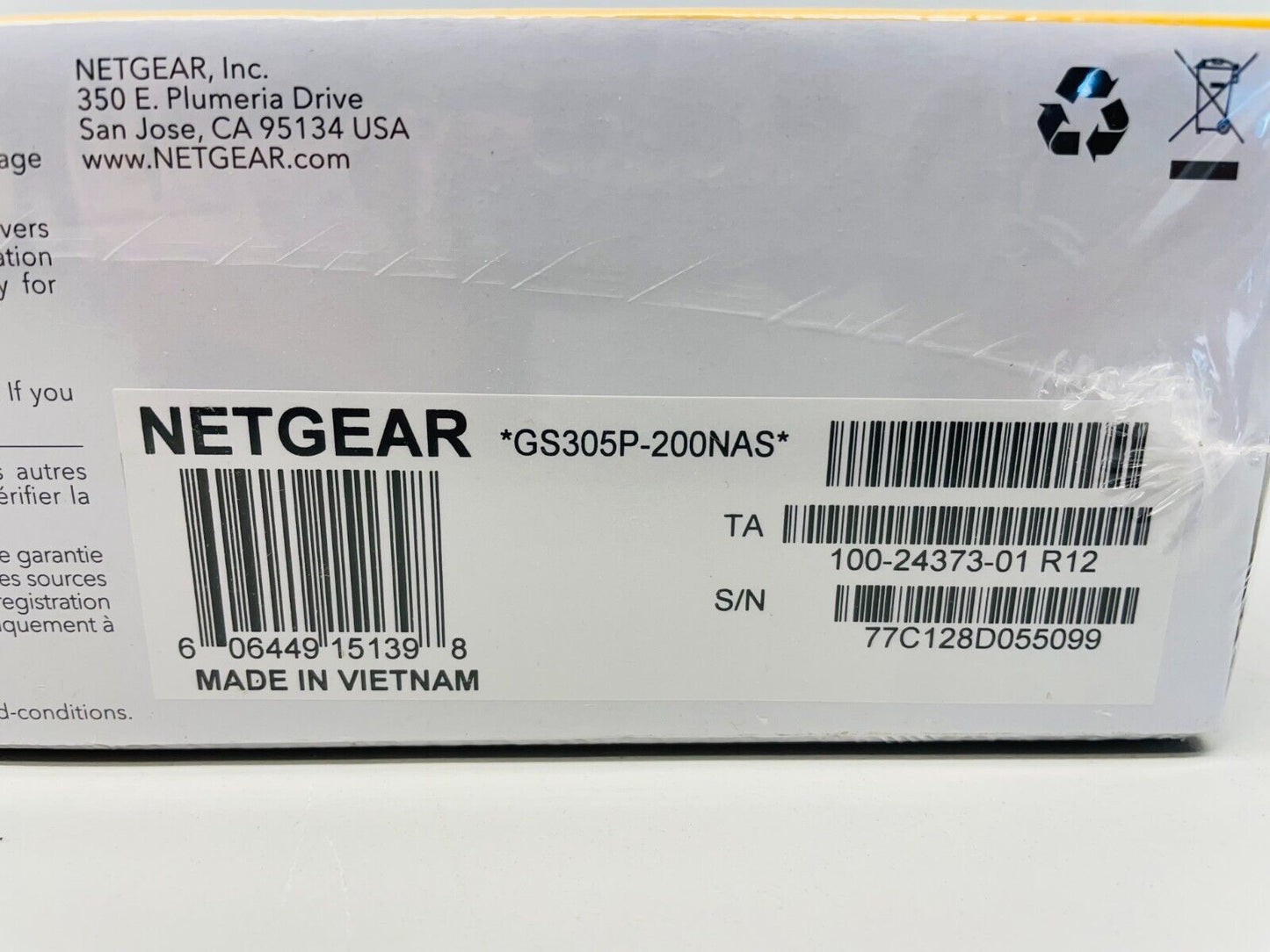 Netgear Business 5-Port Gigabit Ethernet PoE+ Unmanaged Switch GS305P-200NAS