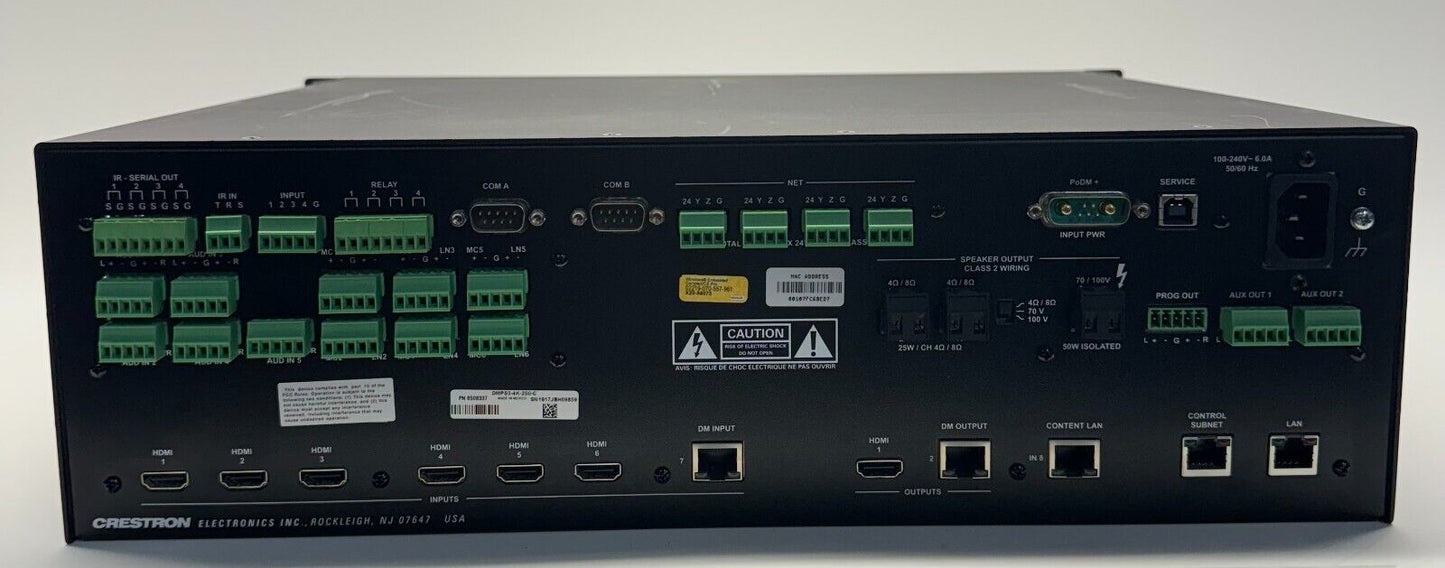 Crestron DMPS3-4K-250-C Professional Media System