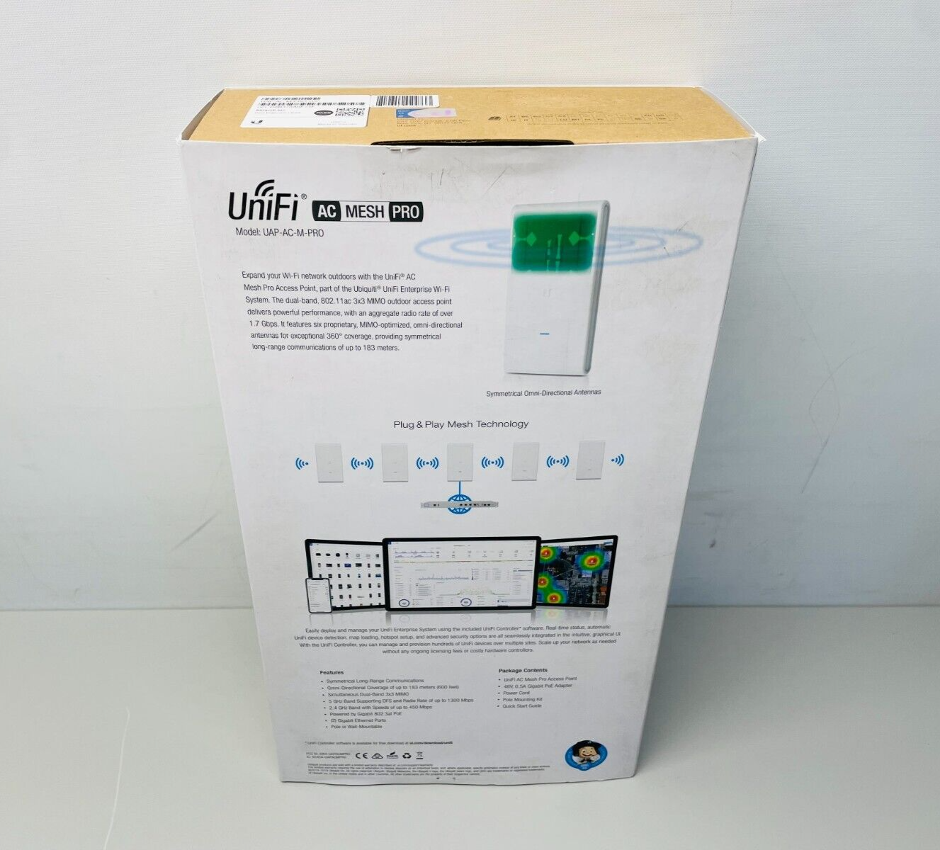 Ubiquiti UniFi UAP-AC-M-PRO MIMO Outdoor AP with Plug and Play Mesh