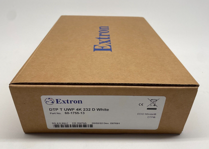 Extron DTP T UWP 4K 232 D White Two Input DTP Wallplate Transmitter 60-1755-13