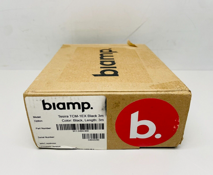 Biamp Tesira TCM-1EX 3m Beamtracking Ceiling Microphone, Black 911.0494.900