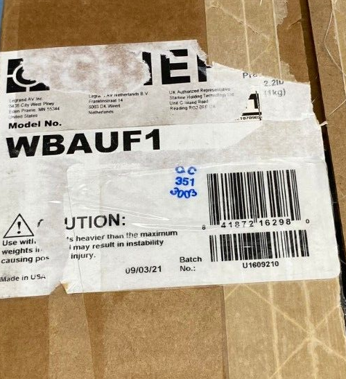 Chief WBAUF1 Retrofit Adapter Plate