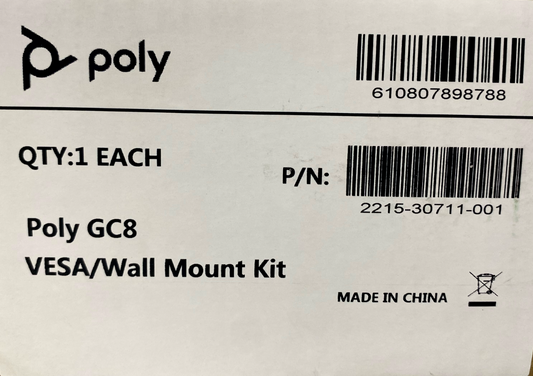 Polycom GC8 VESA Wall Mount Kit (P/N : 2215-30711-001)