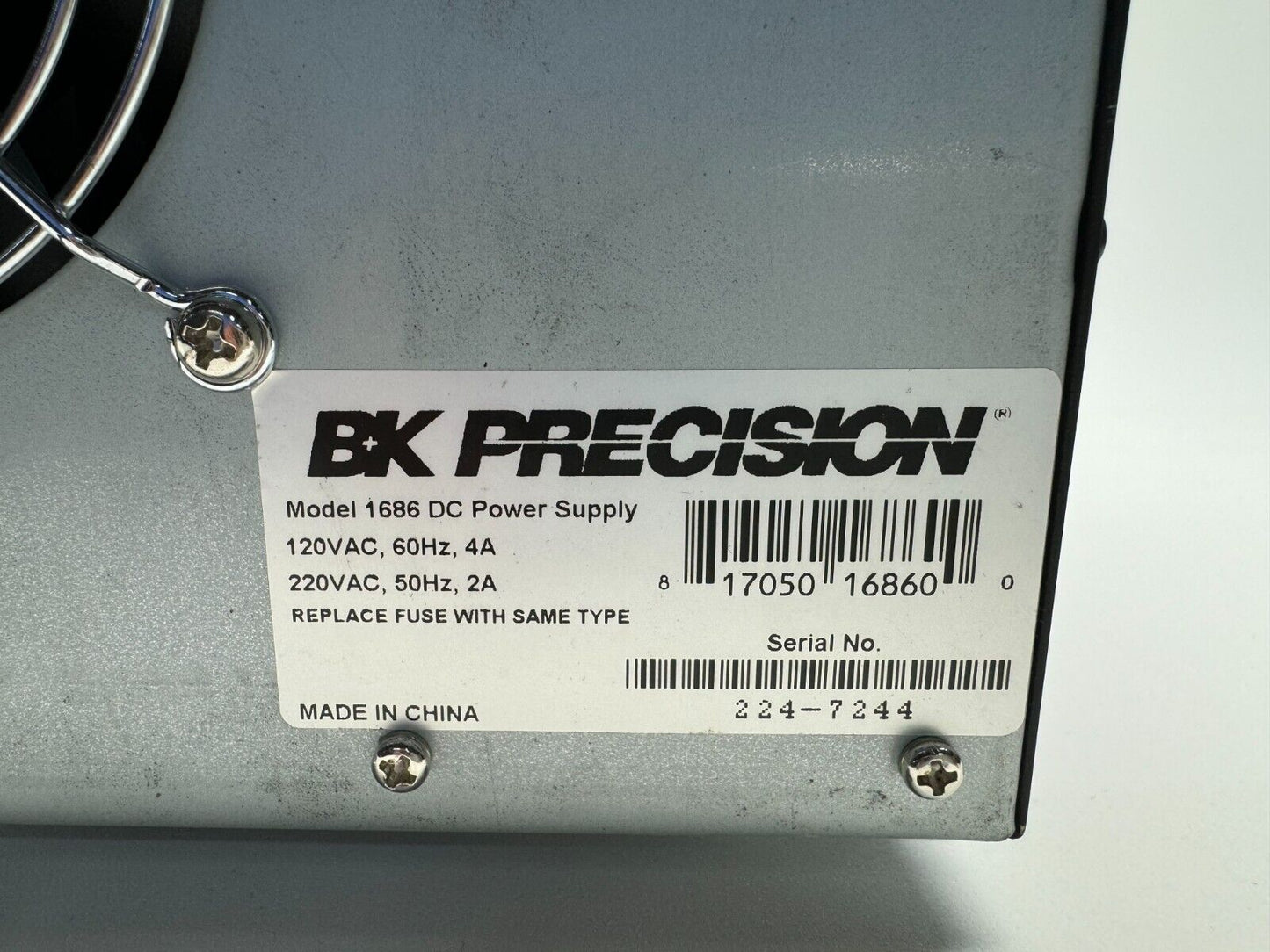 BK Precision 1686 DC Power Supply 3-14V DC 120/220V AC