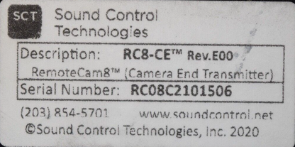 Sound Control Technologies RC8-CE RemoteCam8 Transmitter & RC8-HE Head End