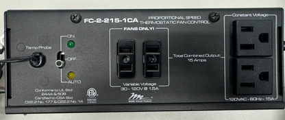 Middle Atlantic Products FC-2-215-1CA Thermostatic Fan Control