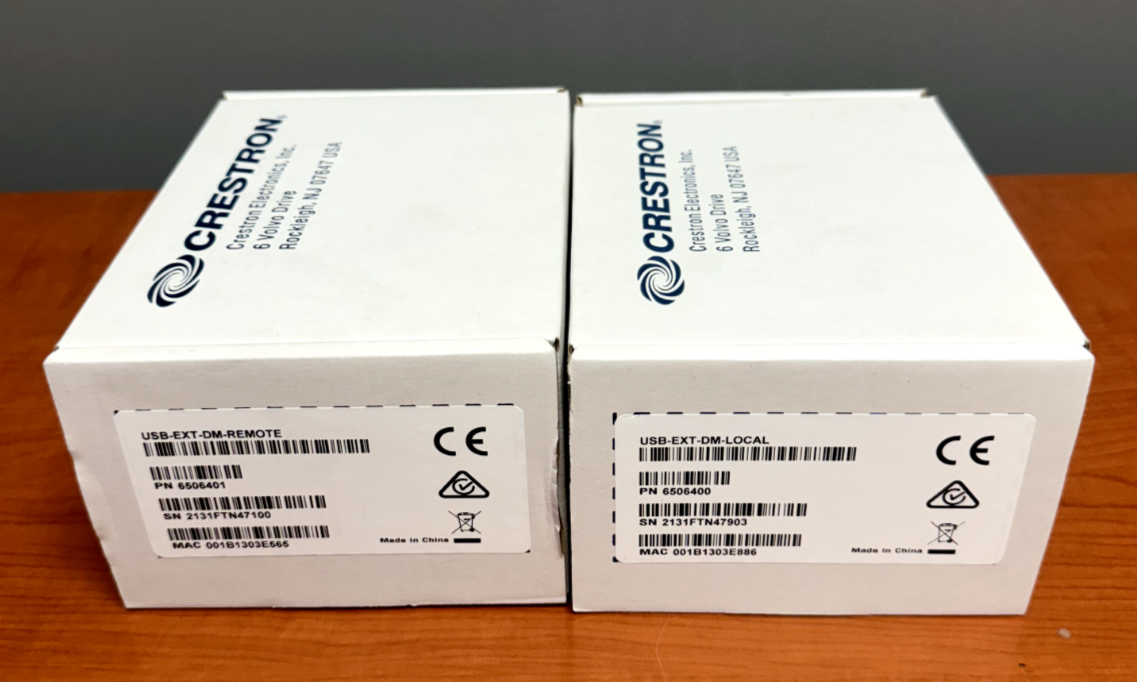 Crestron USB-EXT-DM REMOTE & LOCAL USB over Ethernet Extenders 6506400 & 6506401