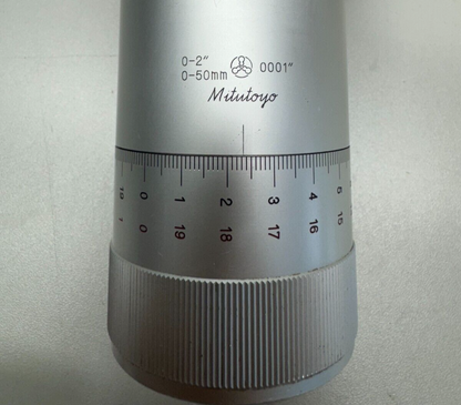 Mitutoyo 164-114 Micrometer Head 0-2" 0-50mm 0.0001"