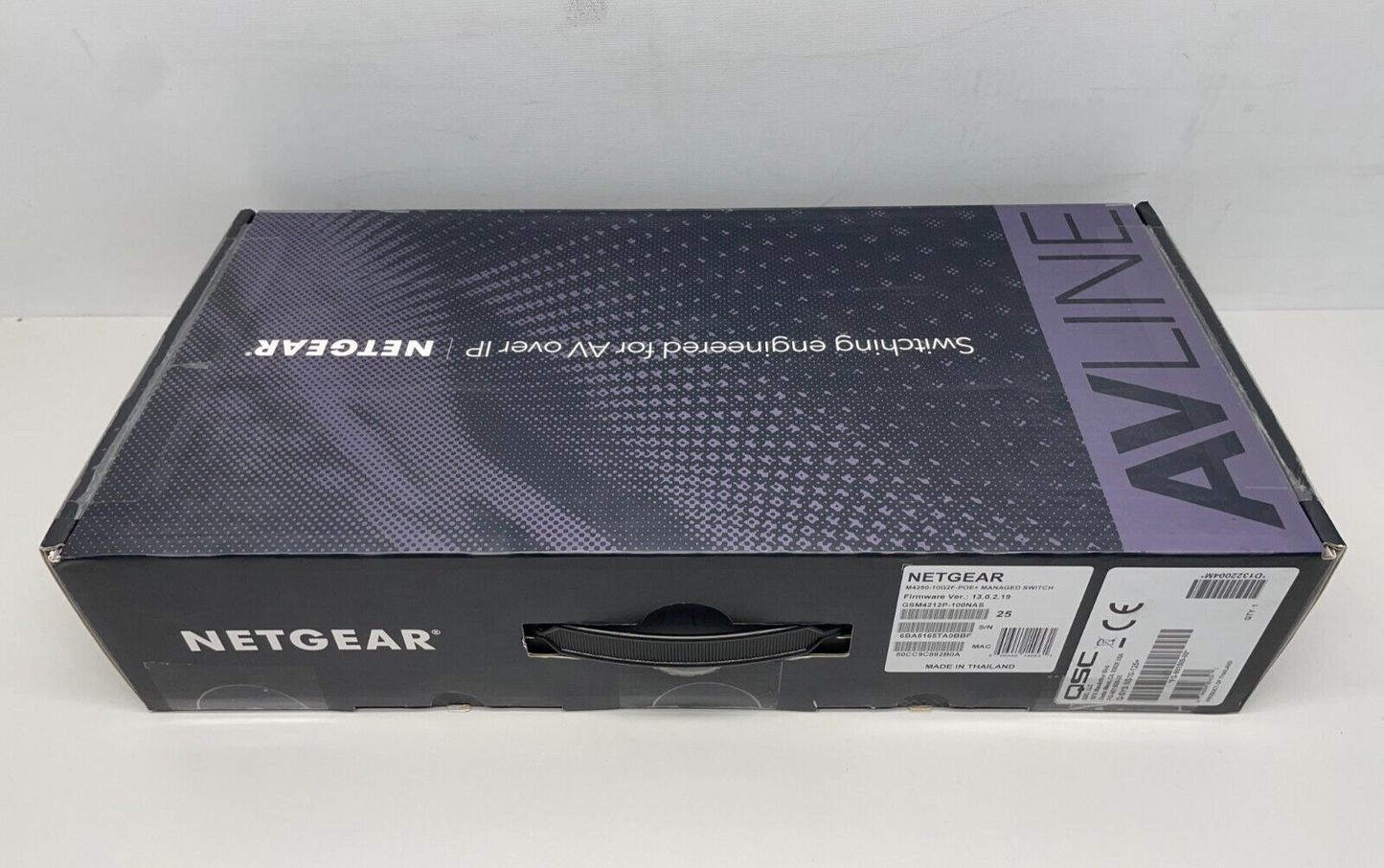 QSC/Netgear Q-SYS NS Series NS10-125+ High-Performance Network Switch