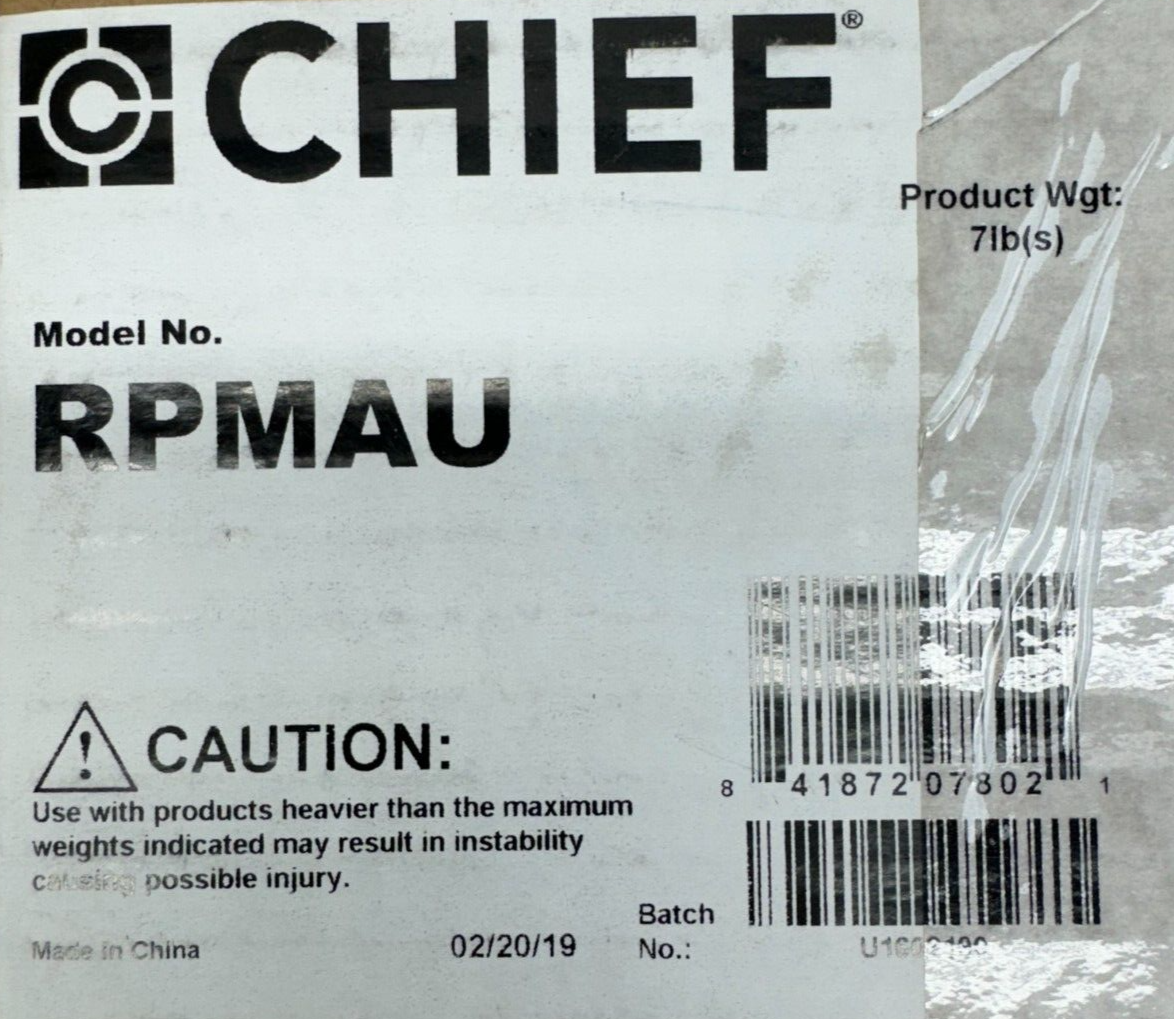 Chief RPMAU Elite Universal Ceiling Mount for Projectors (Black) RPMA-U