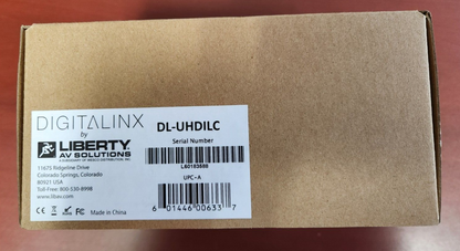 LIBERTY DigitaLinx DL-UHDILC HDMI Auto Sensing Room Controller NEW