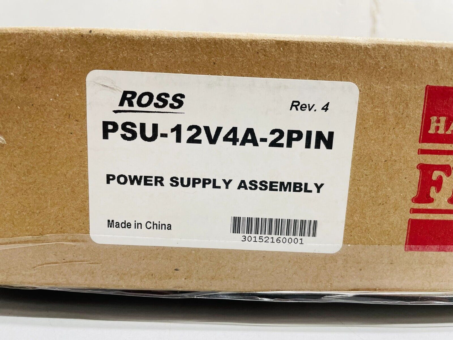 Ross Video PSU-12V4A-2PIN 2-Pin Power Supply for CB-9 Control Panel (12V, 4A)