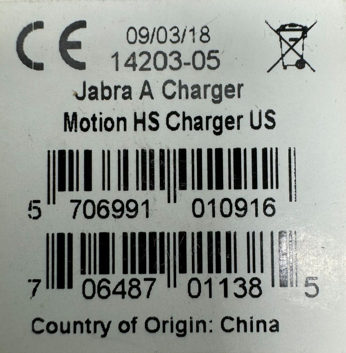 Jabra 14203-05 Motion Micro USB Power Chargers LOT OF 13