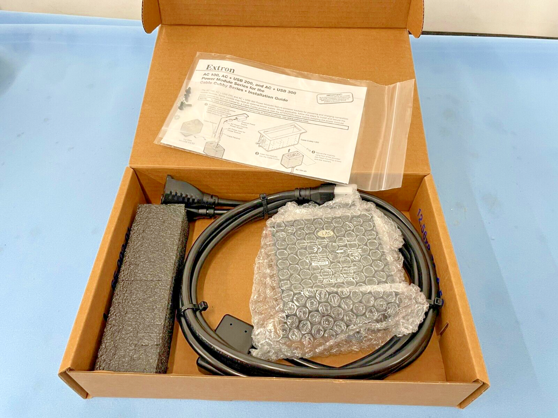 Extron 60-1890-01 AC+USB 244 US Power Module for Cable Cubby Series – LPAV