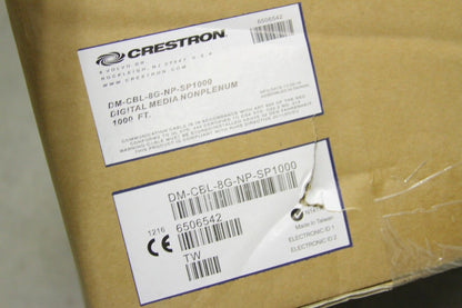 Crestron DigitalMedia 8G Non-Plenum CAT5e F/UTP Cable / New 1000' Spool