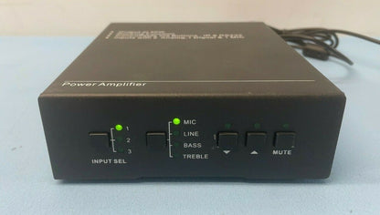 KanexPro AP3DBL Mini 3-Input Audio Amplifier with Mic Mixer w/ Manual