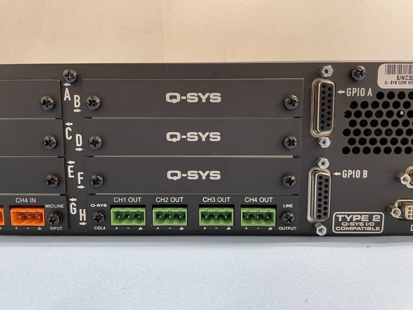 QSC QSYS Core 500i Integrated System Platform Digital DSP Control Pro