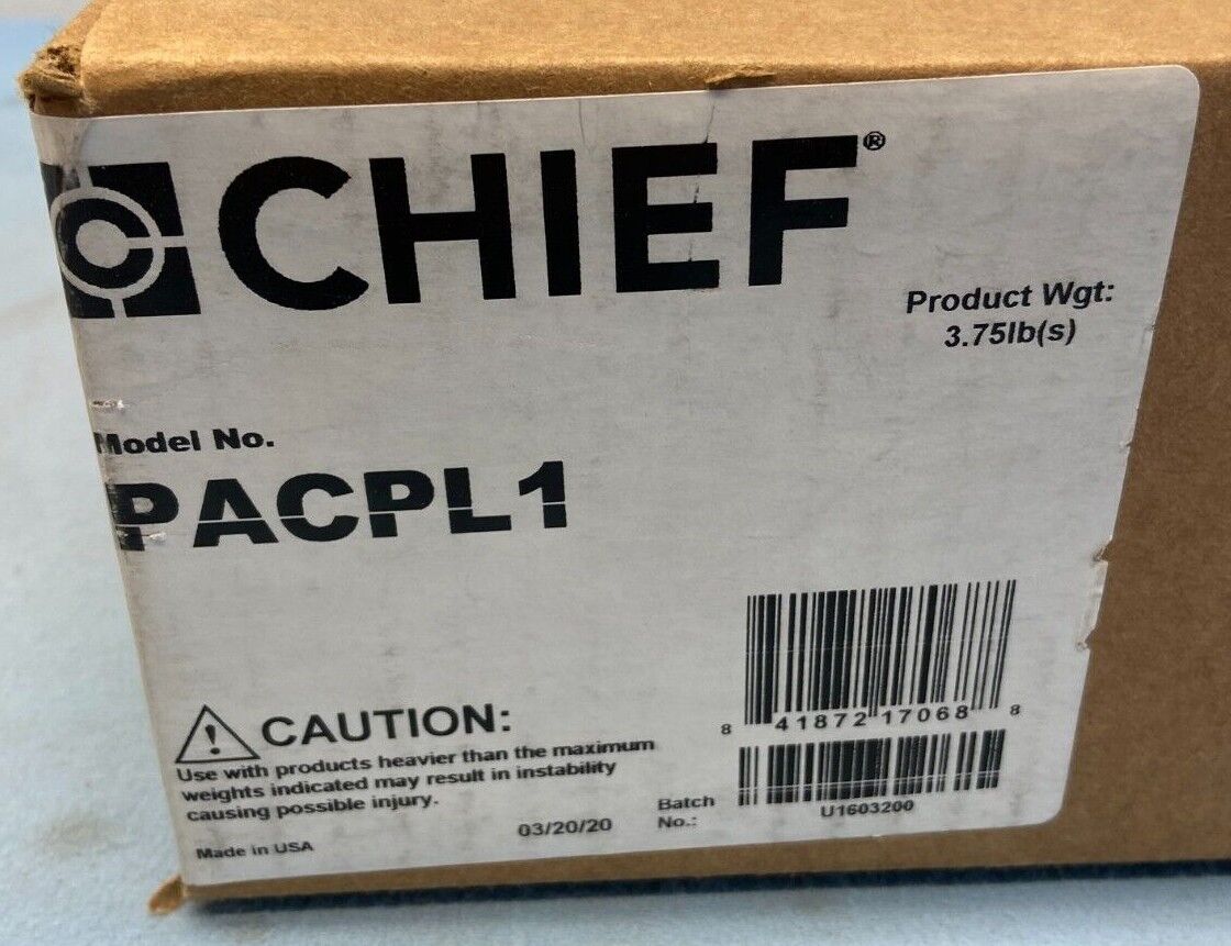 Chief PACPL1 Large Backplane for PAC Series Storage Boxes / Lot of 2