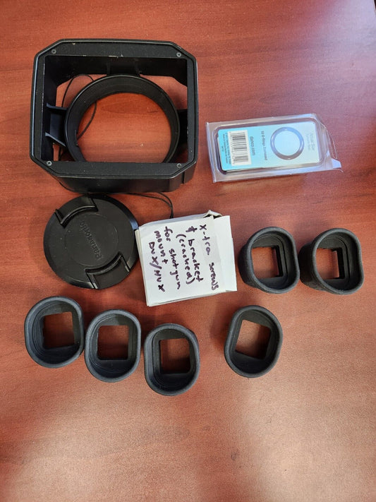 Panasonic Lot of Camcorder Parts Accessories Eyecup, Lens Cover, Shotgun Mount