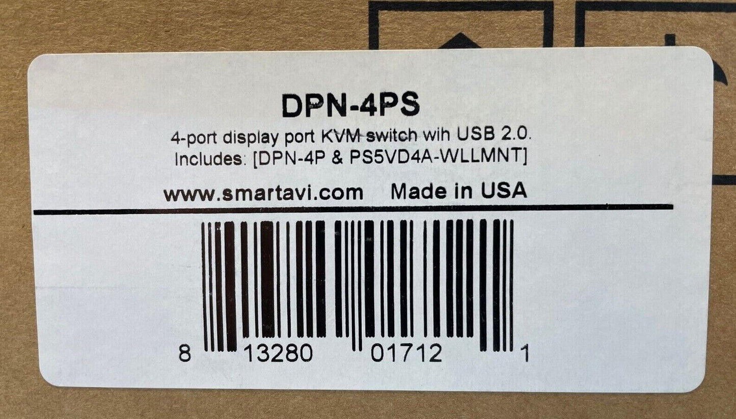Smart-AVI DPN-4PS DisplayPort KVM Switch