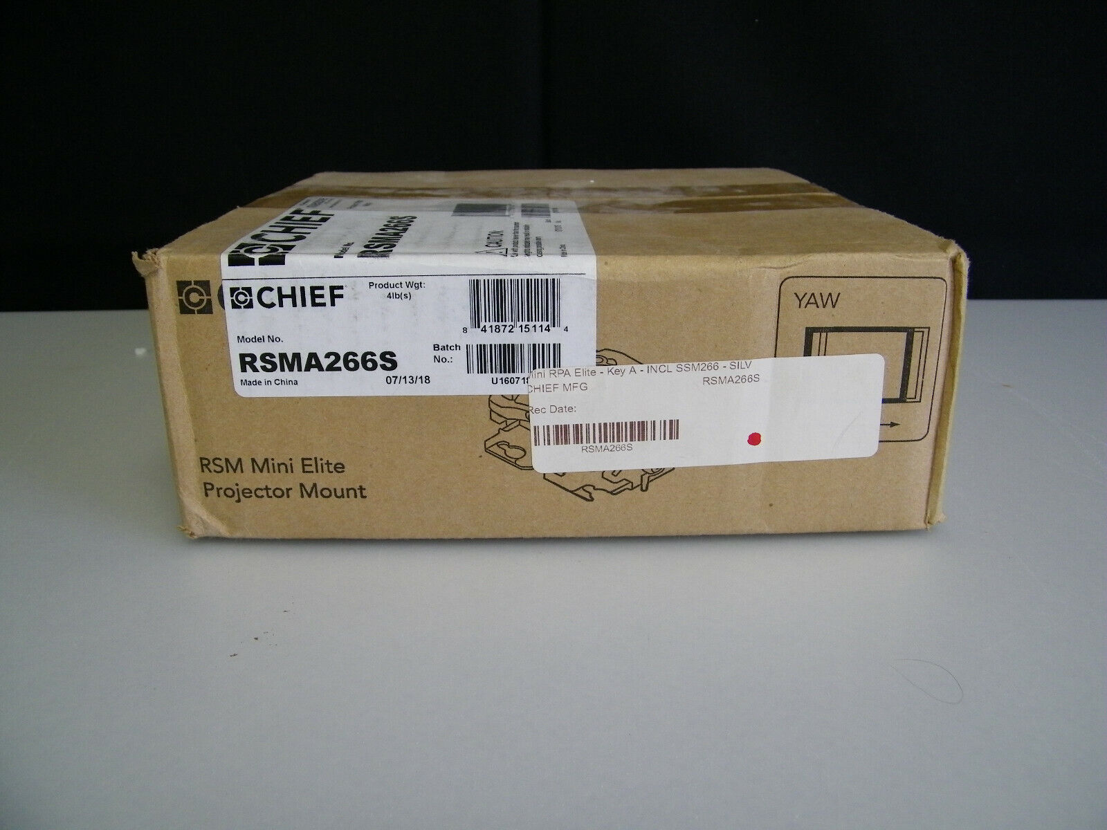 Chief RSMA266S / MINI RPA Elite Projector Mount / KEY A / Silver – LPAV